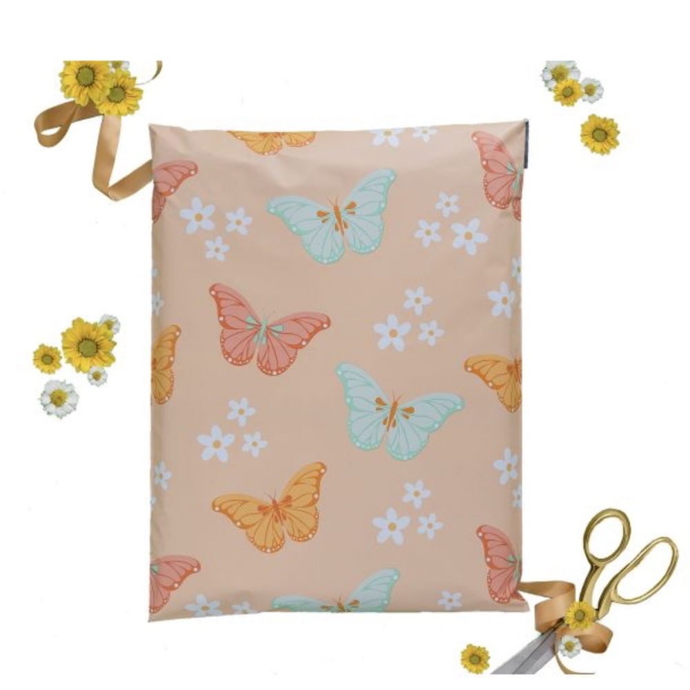 25 Count Butterfly Poly Mailers 12x15.5